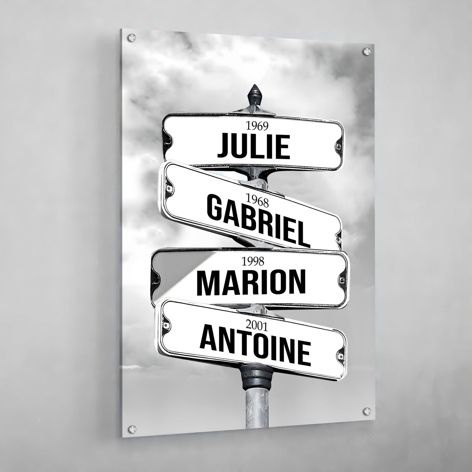Tableau Personnalisé Famille Prénom - The Art Avenue