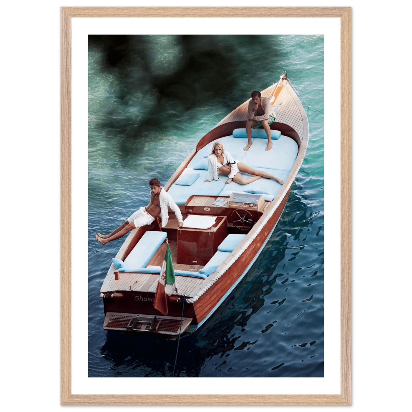 Tableau Photographie Bateau Vintage Lac de Come - The Art Avenue