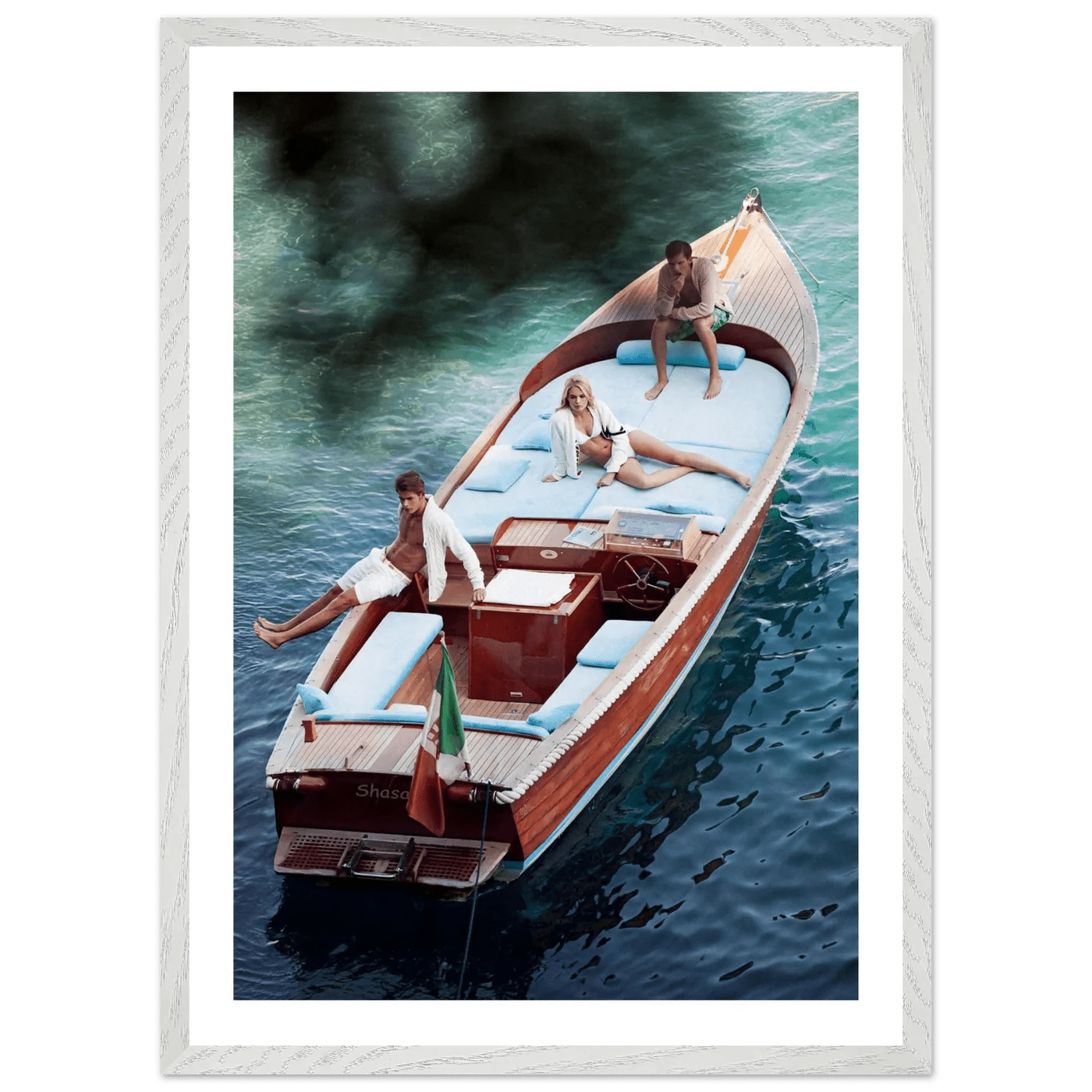 Tableau Photographie Bateau Vintage Lac de Come - The Art Avenue