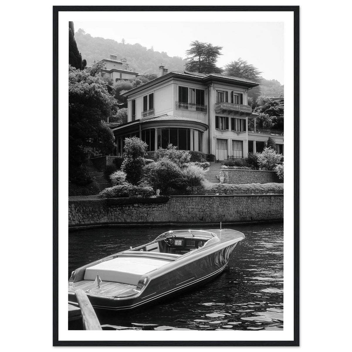 Tableau Photographie Lac De Côme Bateau - The Art Avenue