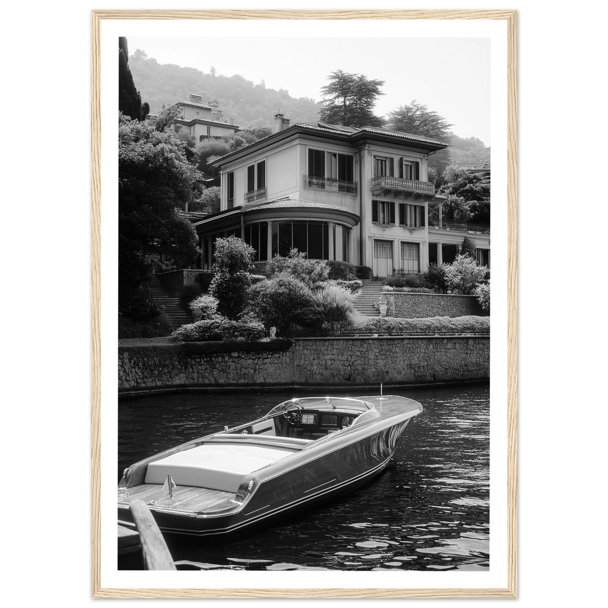 Tableau Photographie Lac De Côme Bateau - The Art Avenue