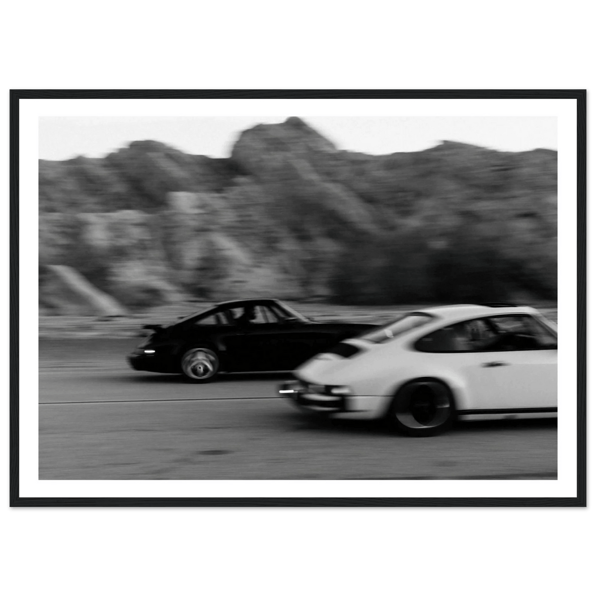 Tableau Photographie Noir et Blanc Porsche - The Art Avenue