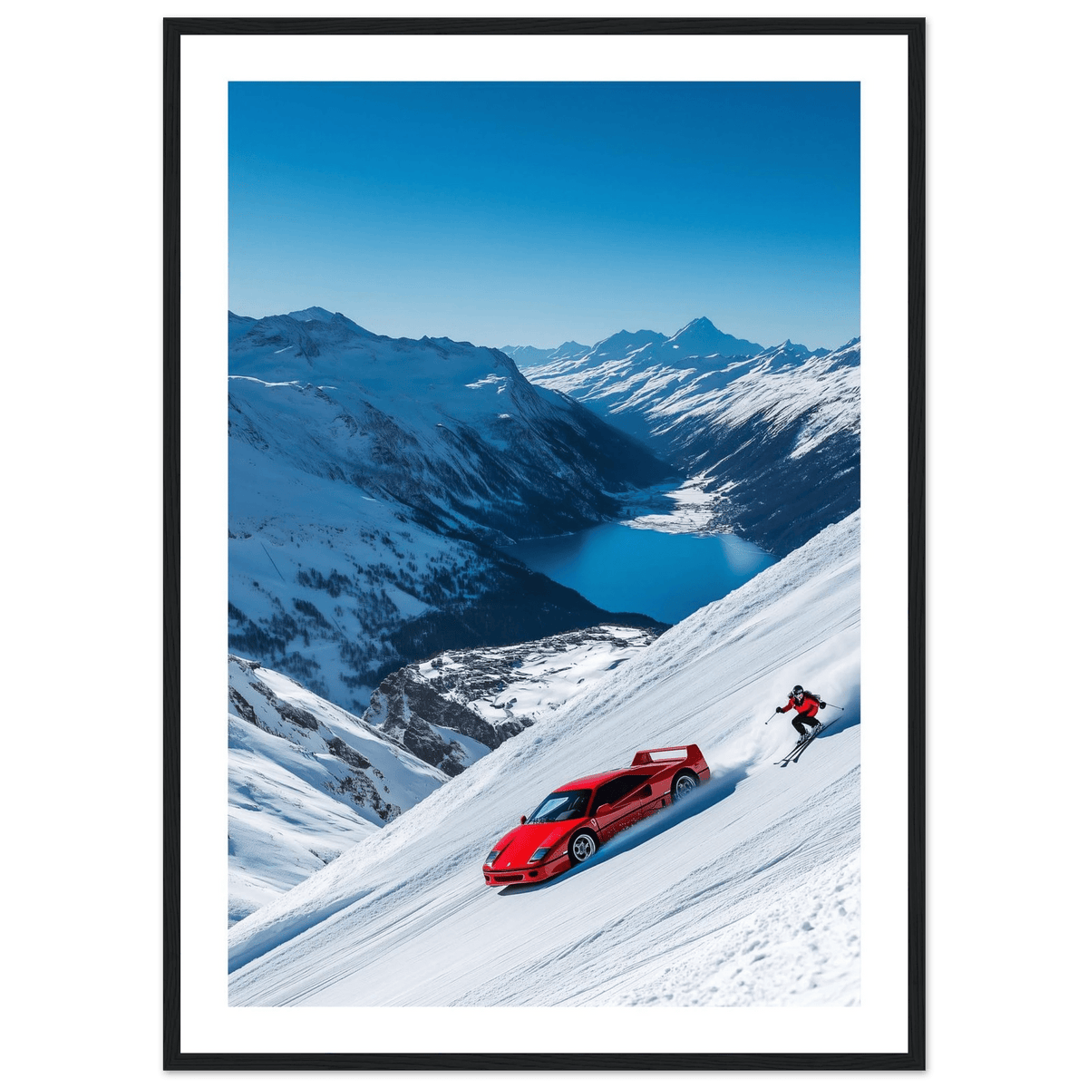 Tableau Photographie Ski Ferrari - The Art Avenue
