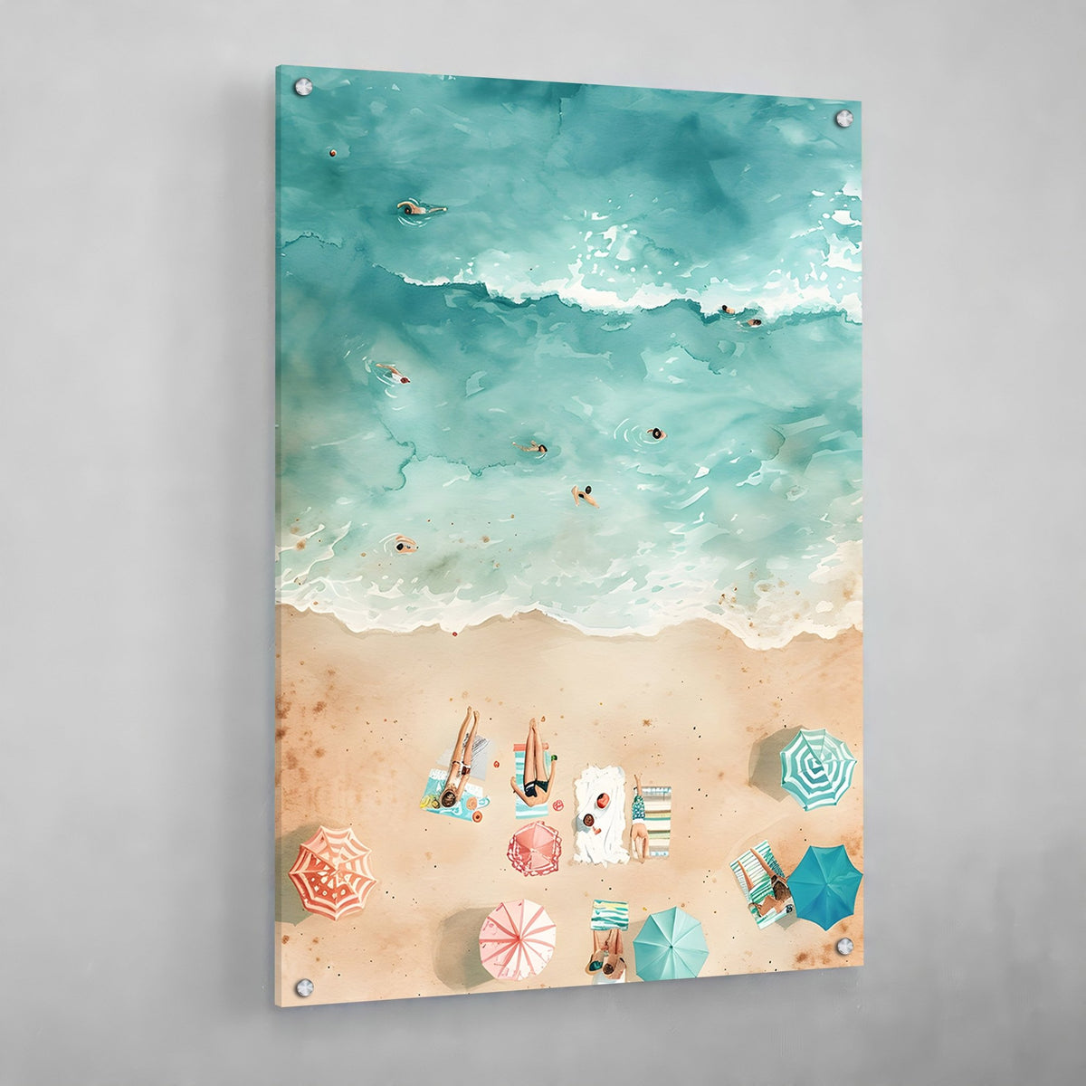 Tableau Plage Mer - The Art Avenue