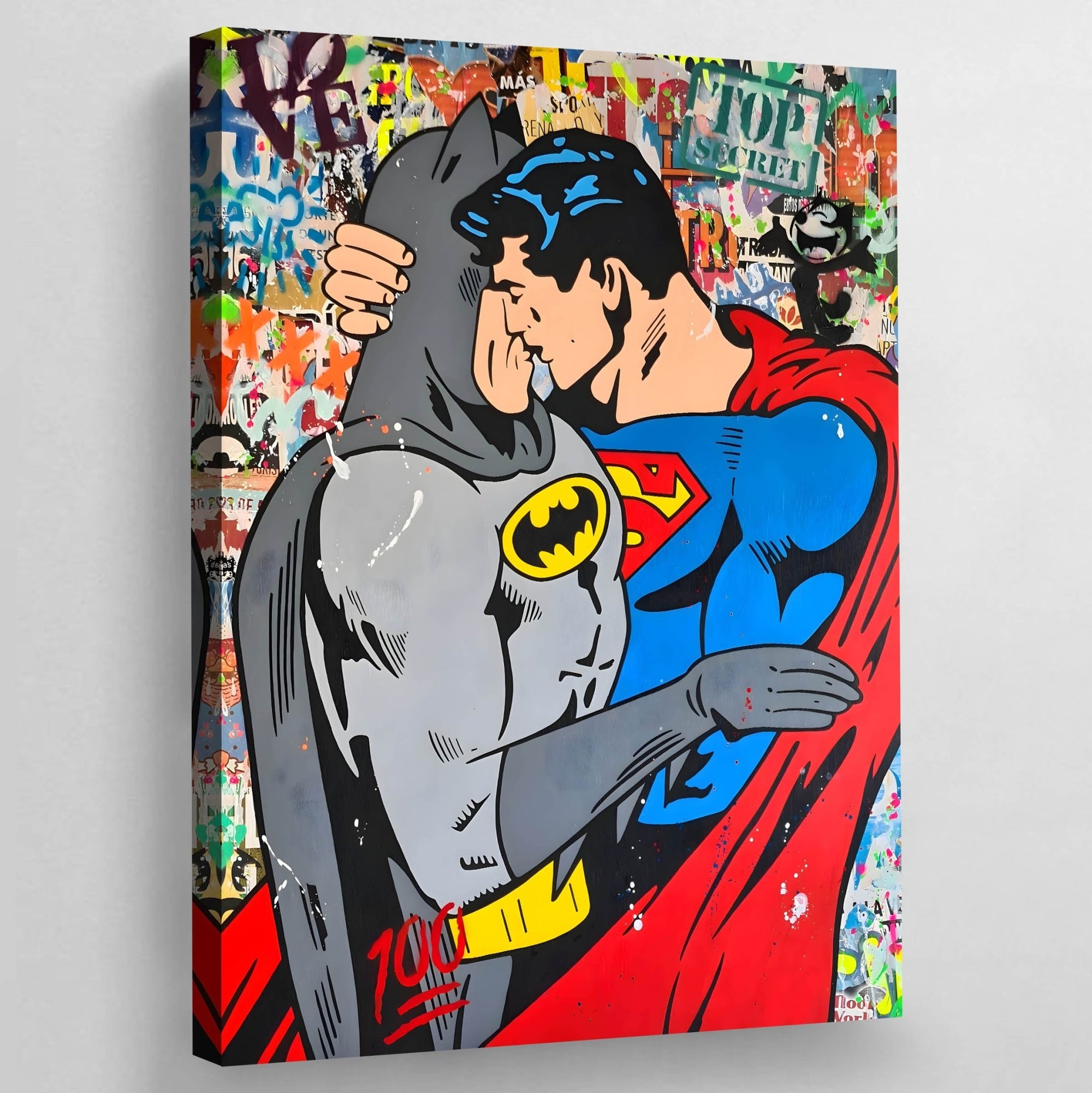 Tableau Pop Art Batman & Superman - The Art Avenue