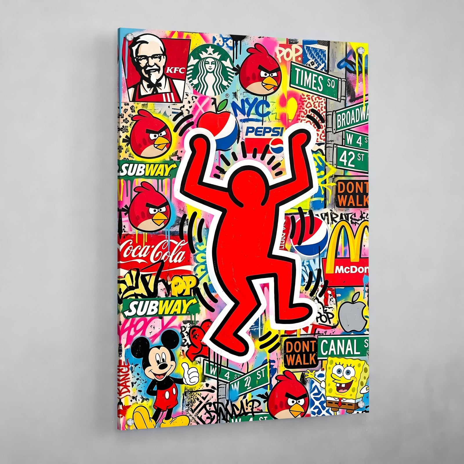 Tableau Pop Art Haring - The Art Avenue