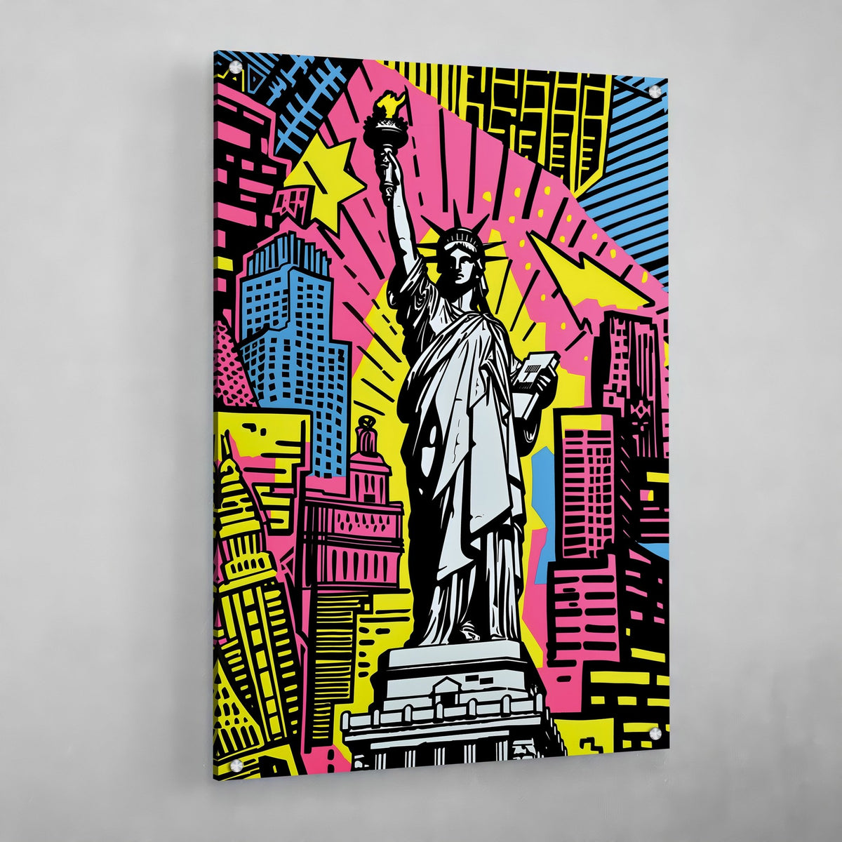 Tableau Pop Art Statue De La Liberté - The Art Avenue