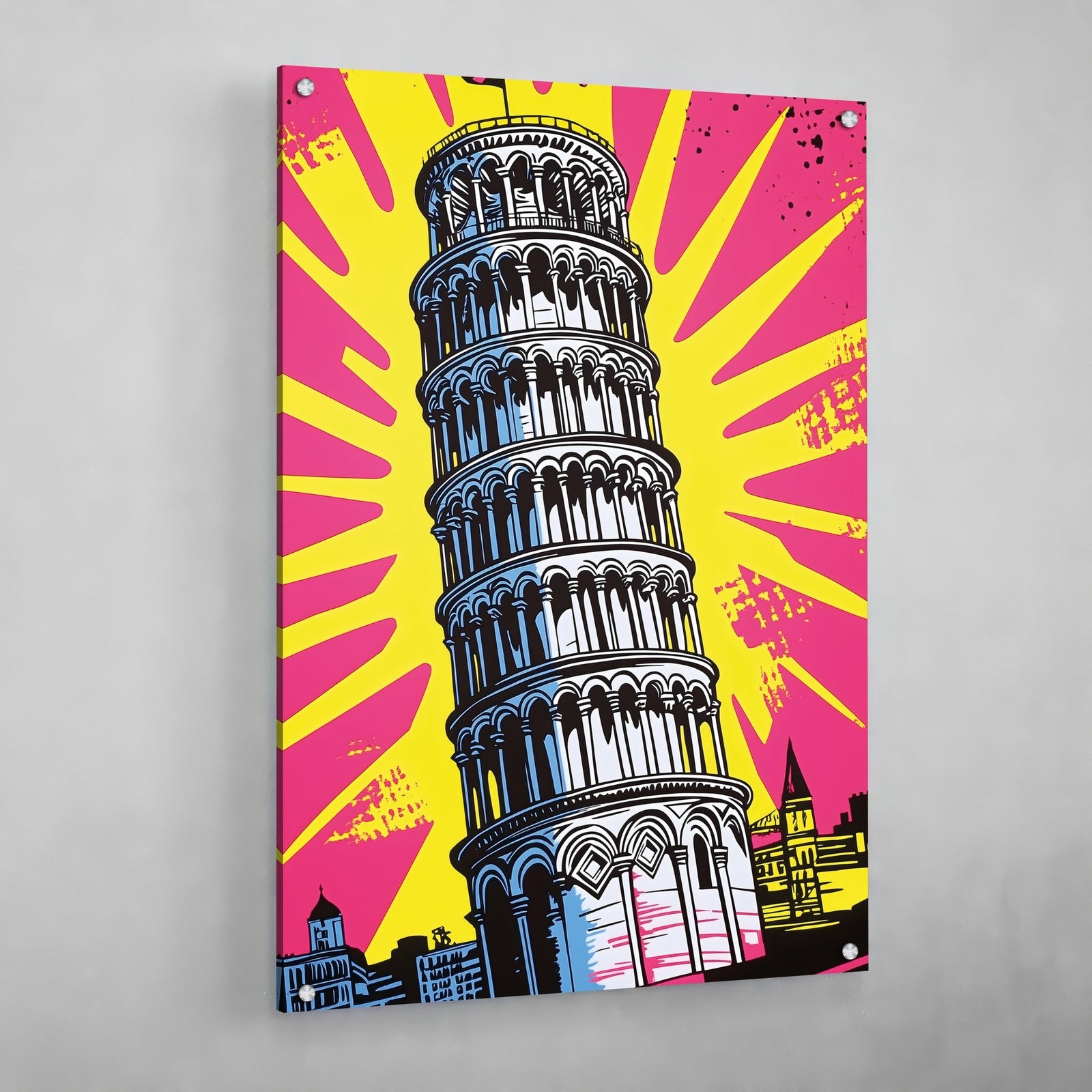 Tableau Pop Art Tour De Pise - The Art Avenue