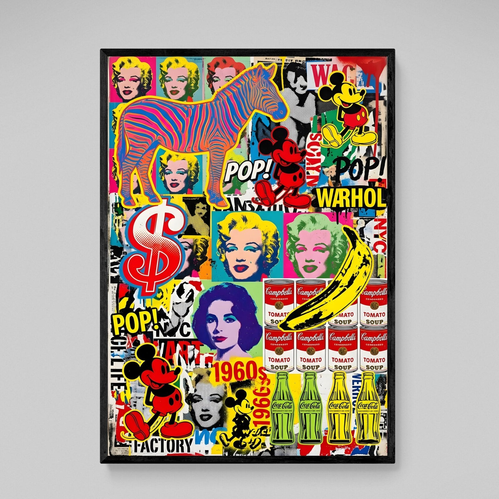 Tableau Pop Culture Coloré - The Art Avenue