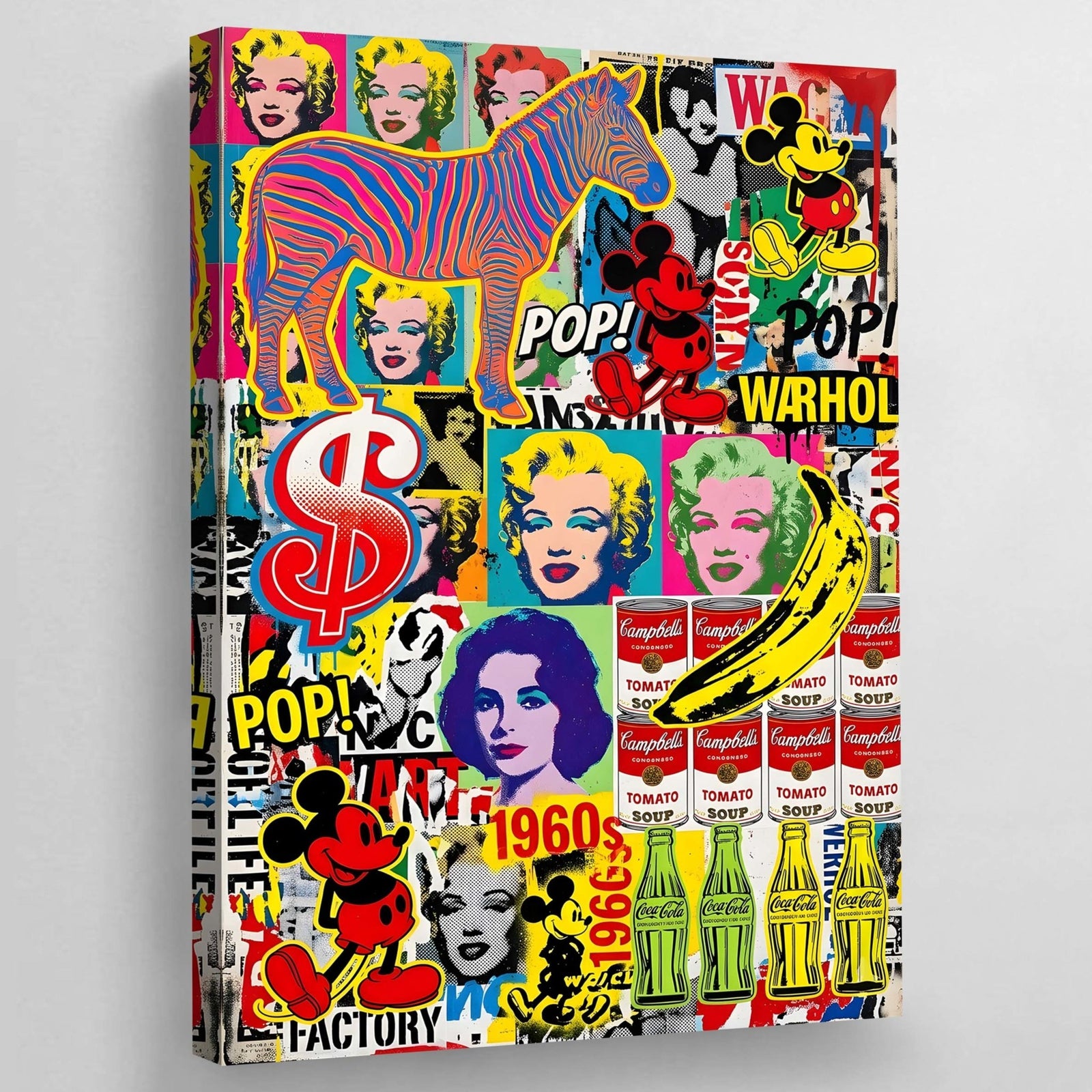Tableau Pop Culture Coloré - The Art Avenue