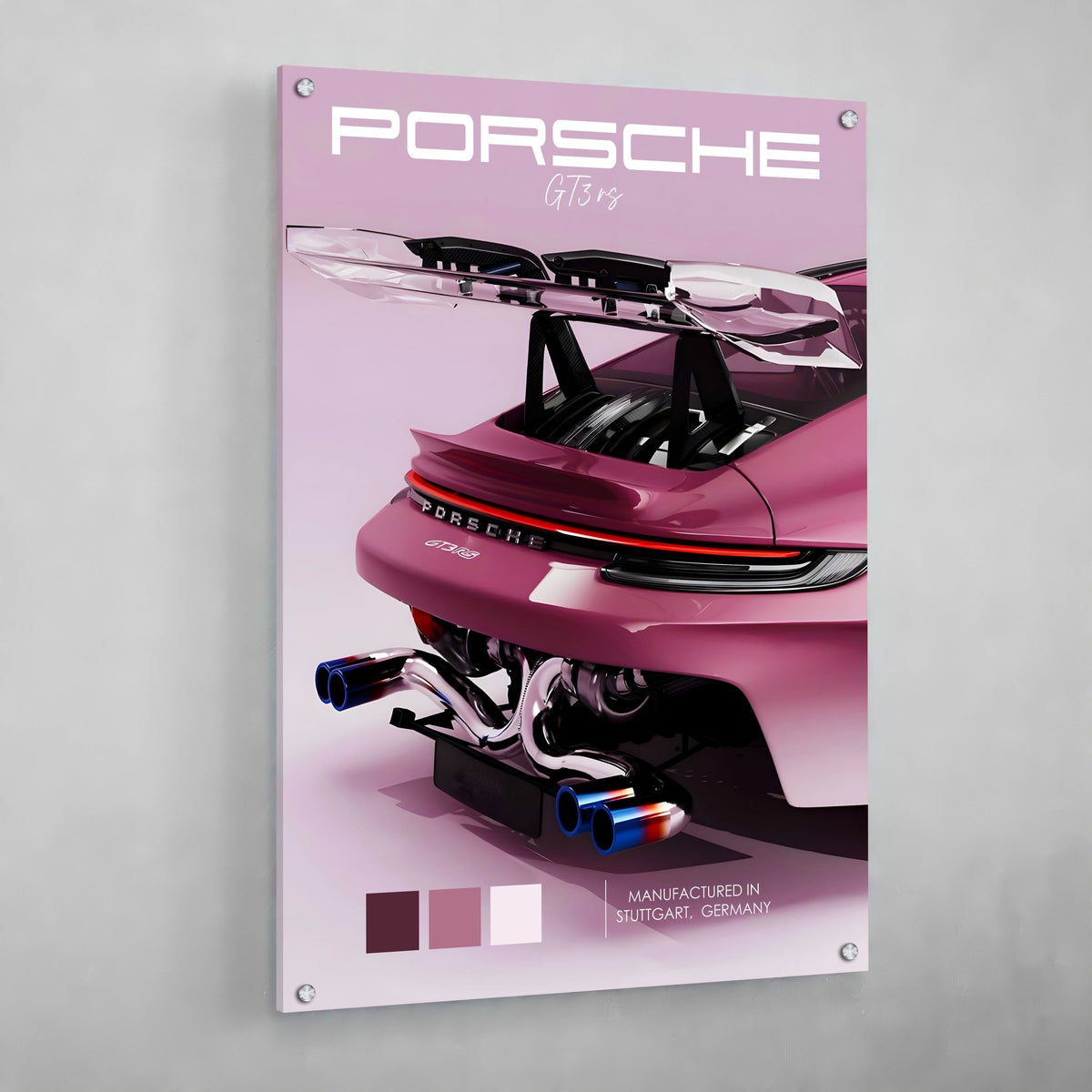 Tableau Porsche 911 Rose - The Art Avenue