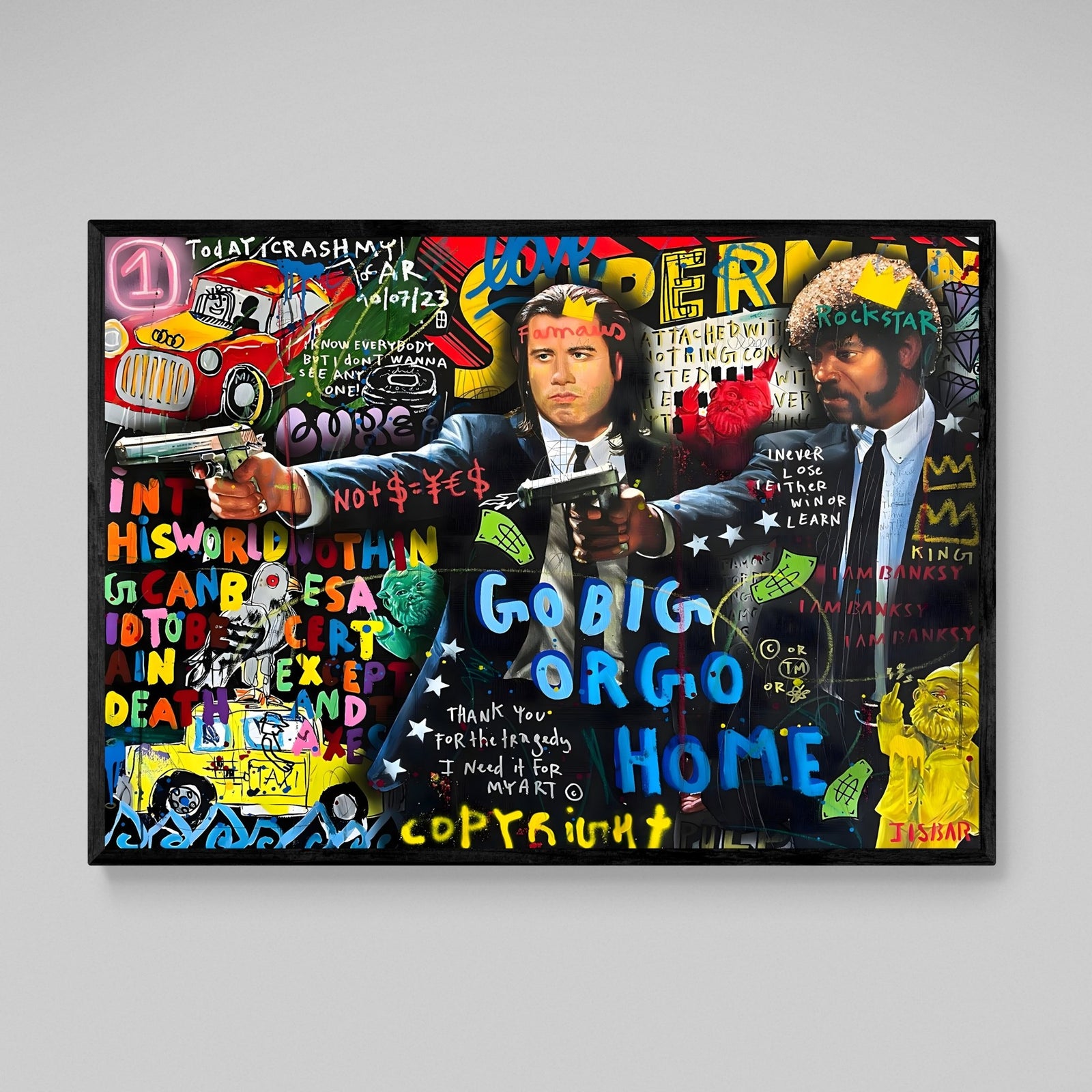 Tableau Pulp Fiction Street Art - The Art Avenue