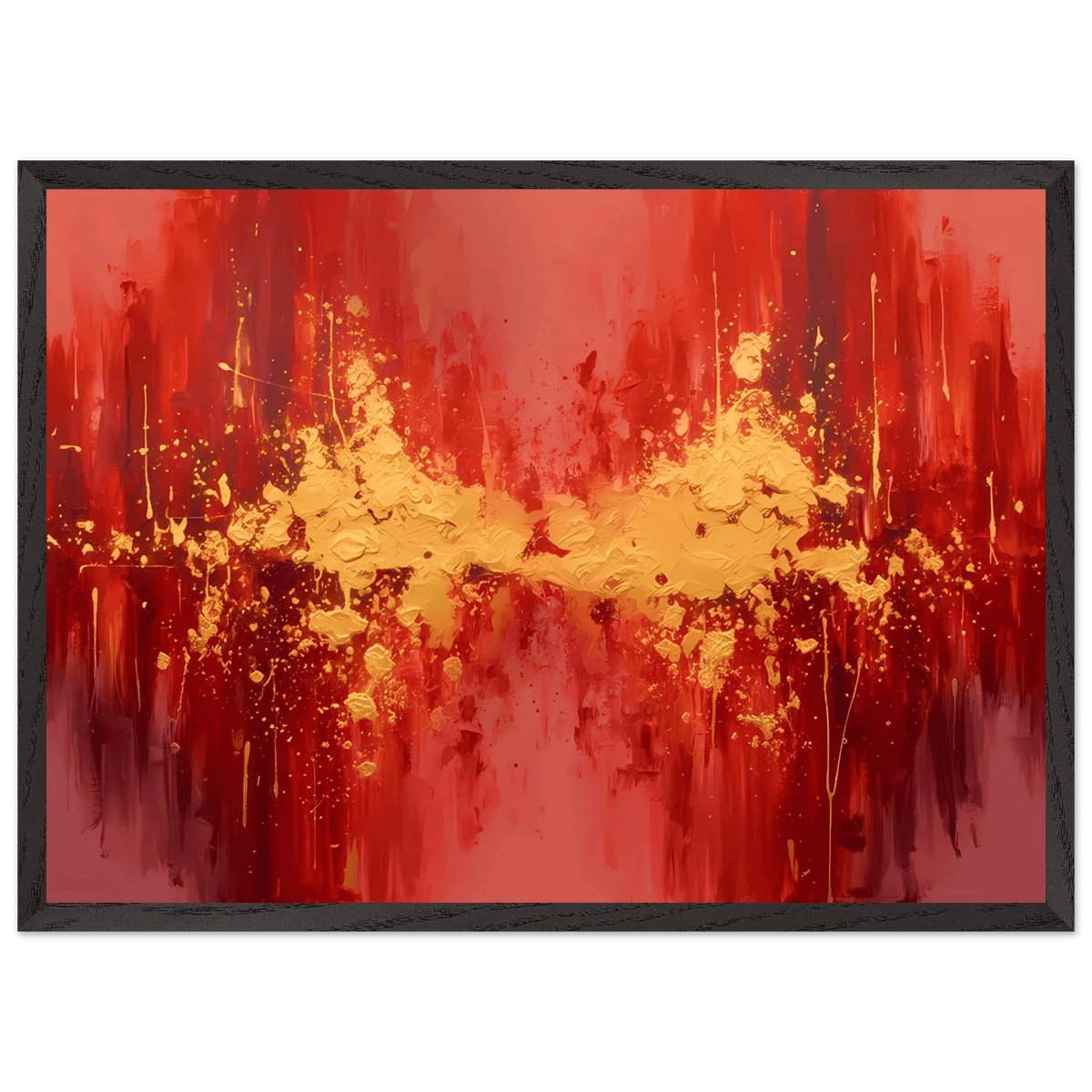 Tableau Rouge Abstrait - The Art Avenue