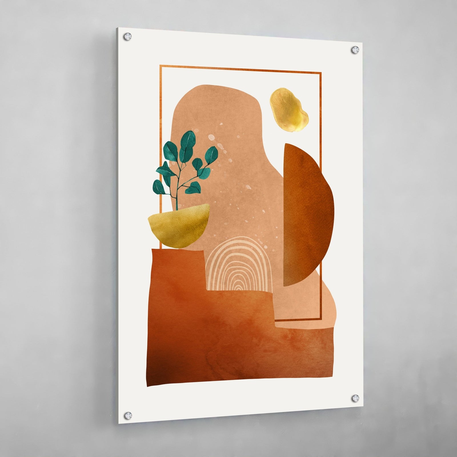 Tableau Scandinave Abstrait Terracotta - The Art Avenue