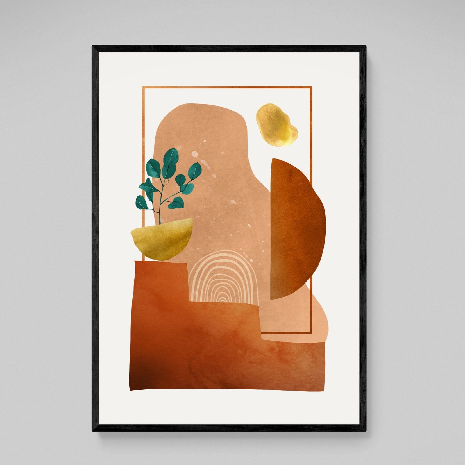 Tableau Scandinave Abstrait Terracotta - The Art Avenue