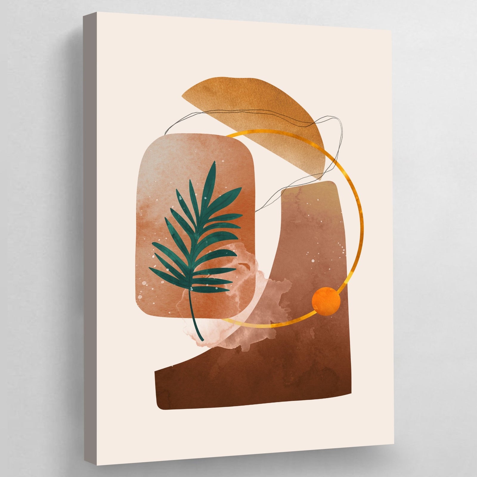 Tableau Scandinave Beige Terracotta Plante - The Art Avenue