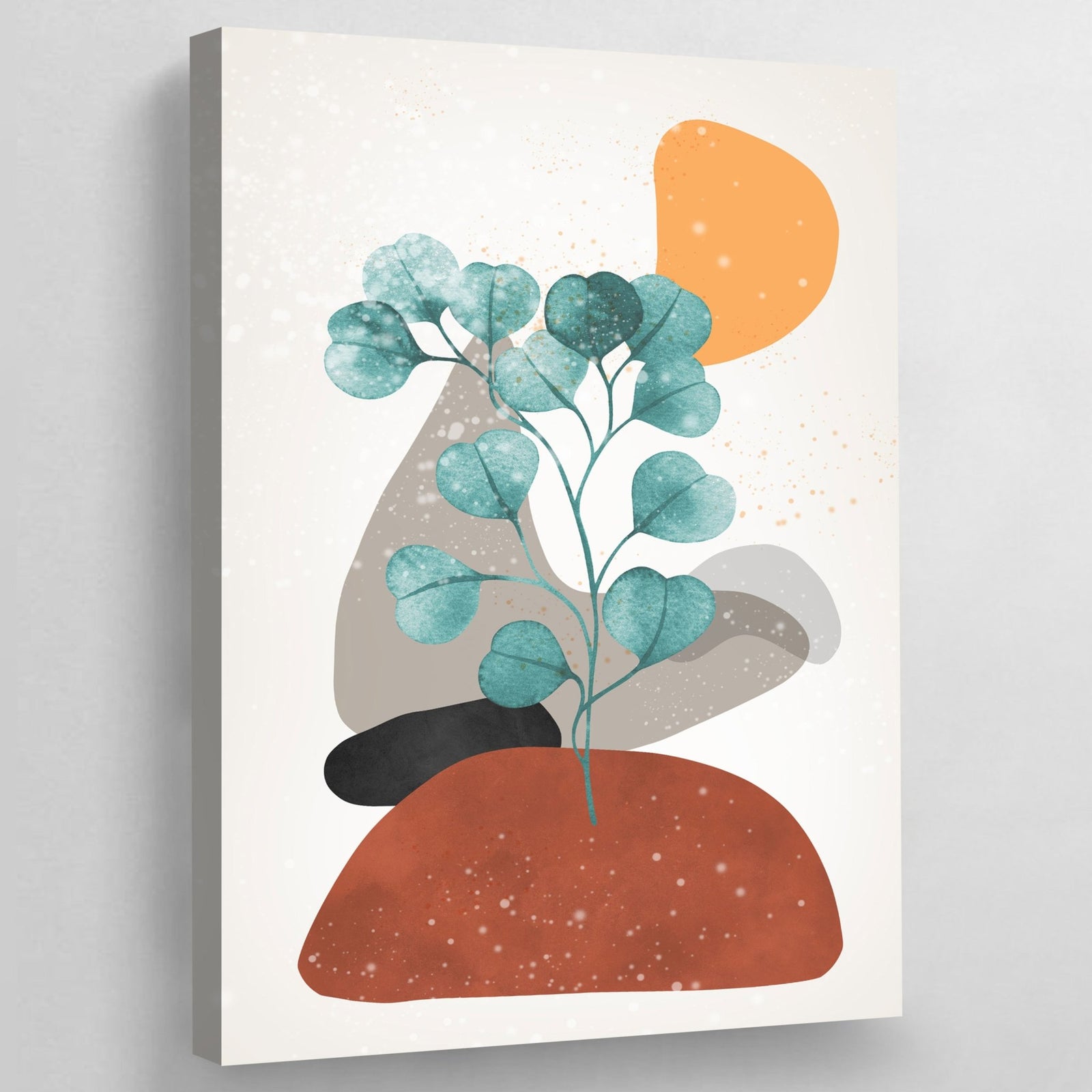 Tableau Scandinave Botanique Abstrait Terracotta - The Art Avenue