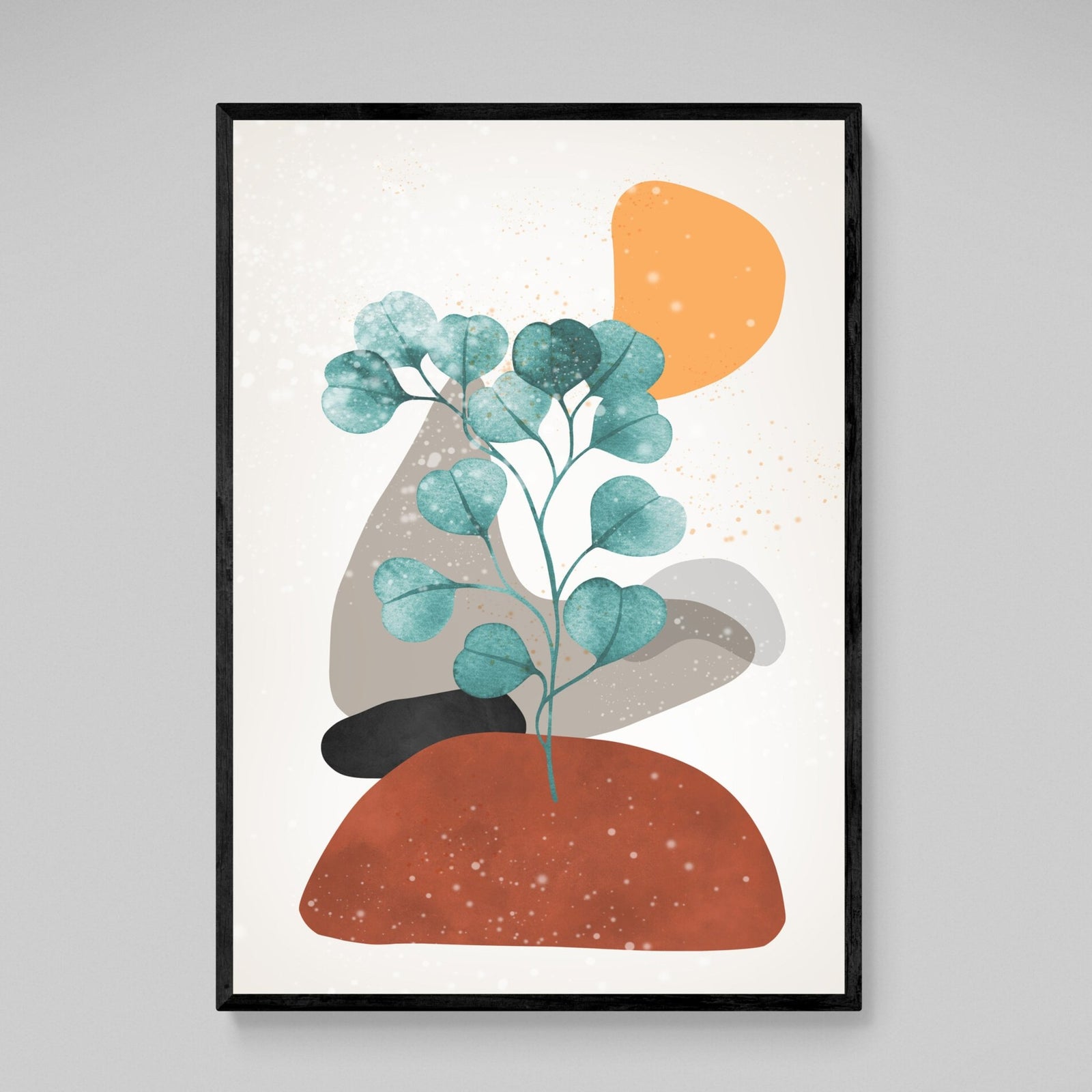 Tableau Scandinave Botanique Abstrait Terracotta - The Art Avenue