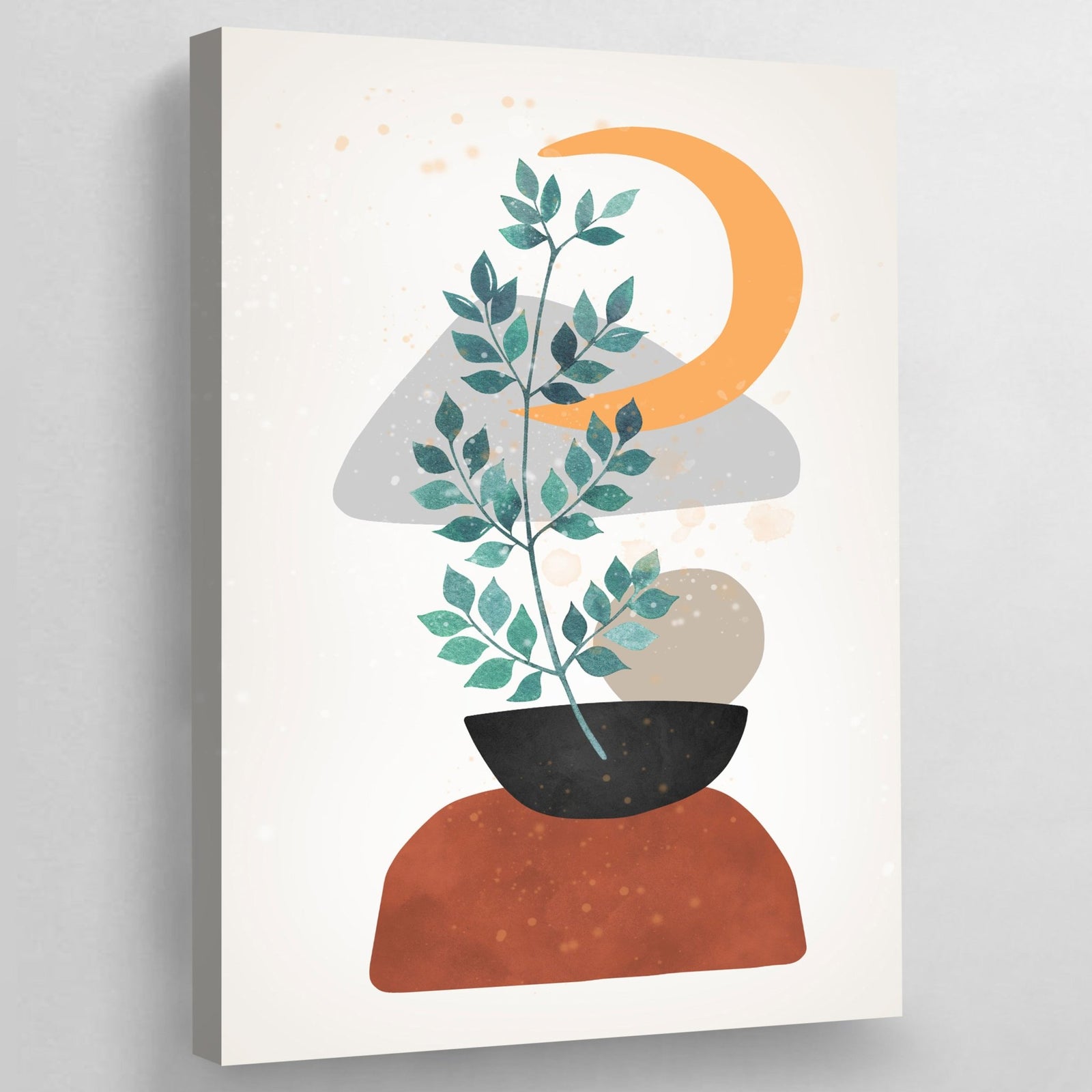 Tableau Scandinave Botanique Lune - The Art Avenue