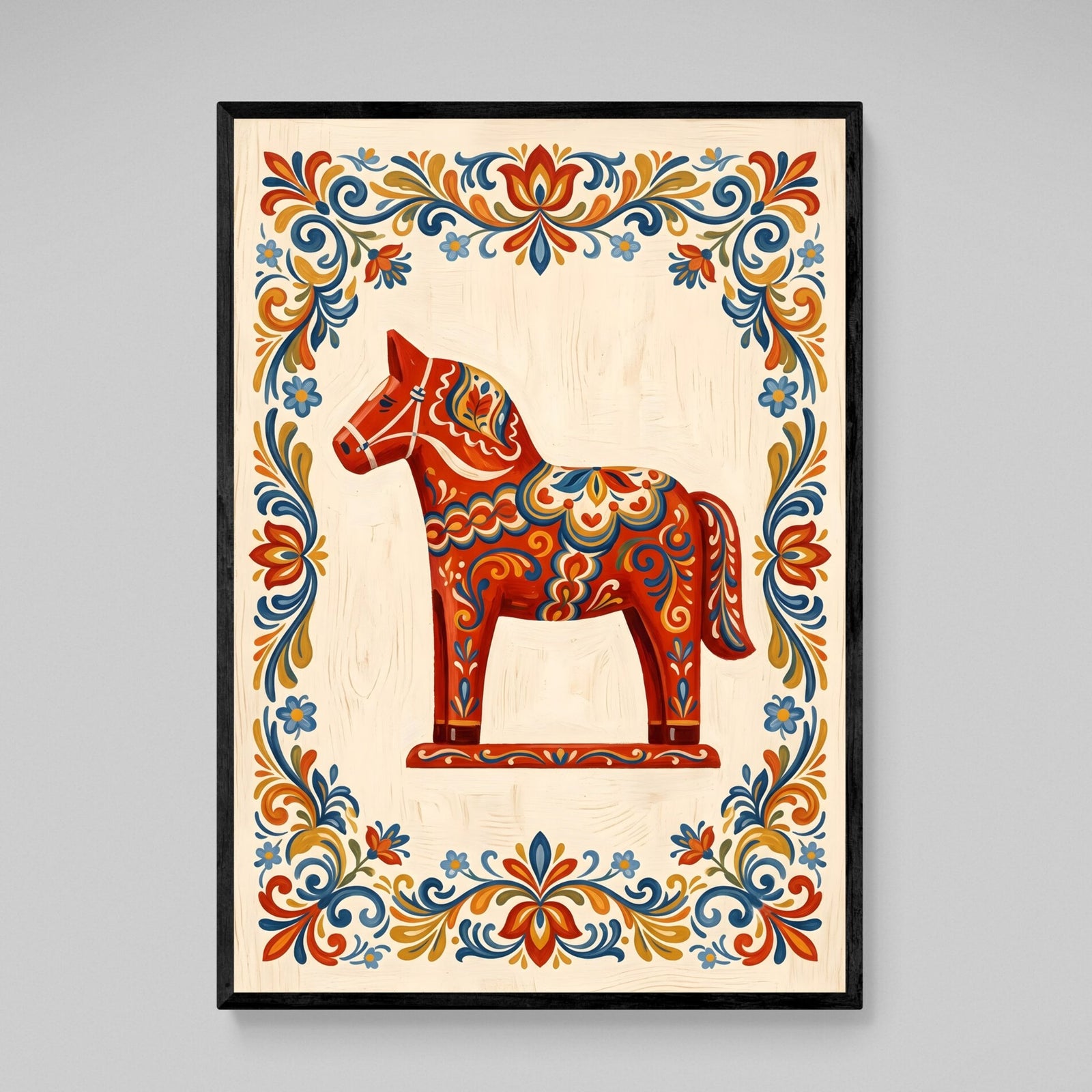 Tableau Scandinave Cheval Dalécarlien - The Art Avenue