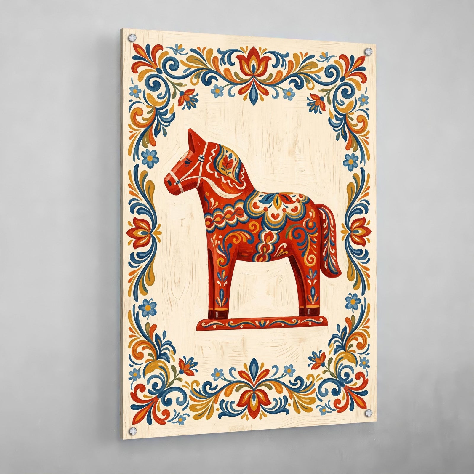 Tableau Scandinave Cheval Dalécarlien - The Art Avenue
