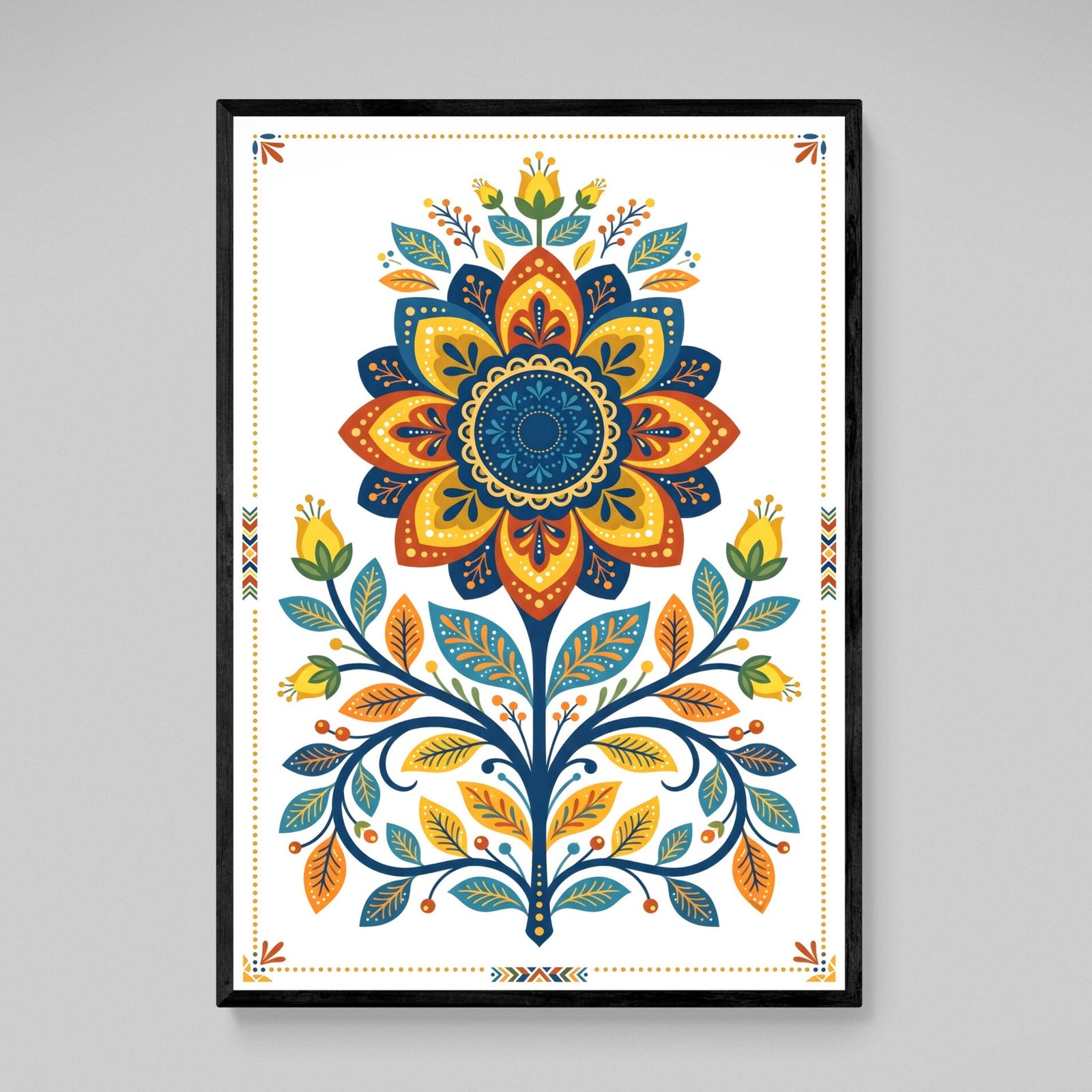 Tableau Scandinave Mandala Floral - The Art Avenue