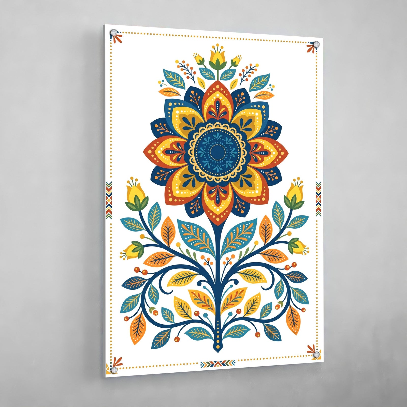 Tableau Scandinave Mandala Floral - The Art Avenue