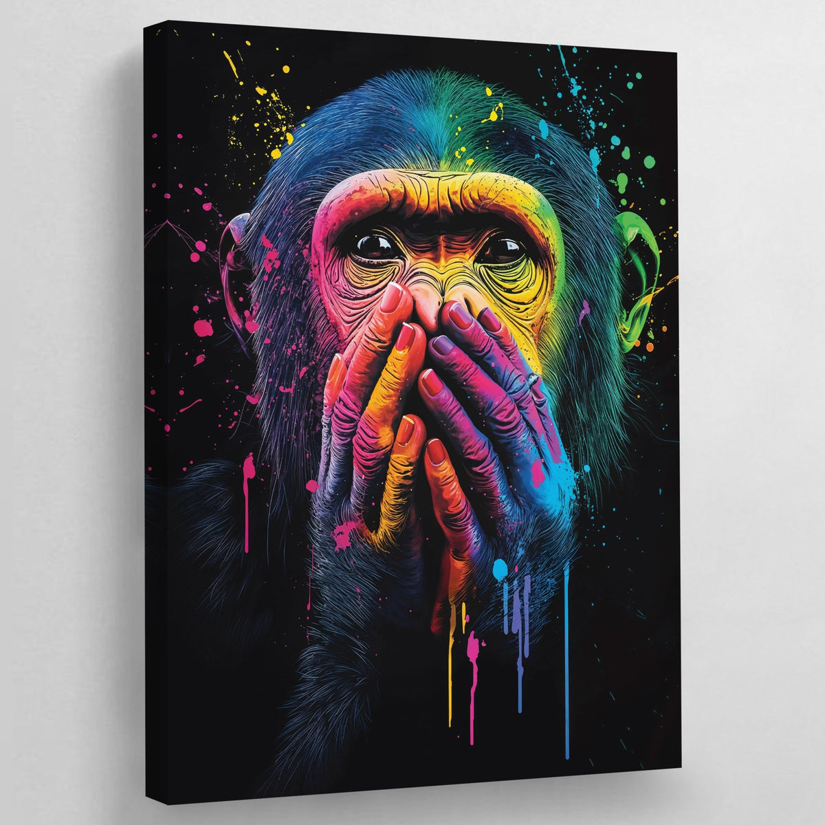 Tableau Singe Coloré Pop Art - The Art Avenue