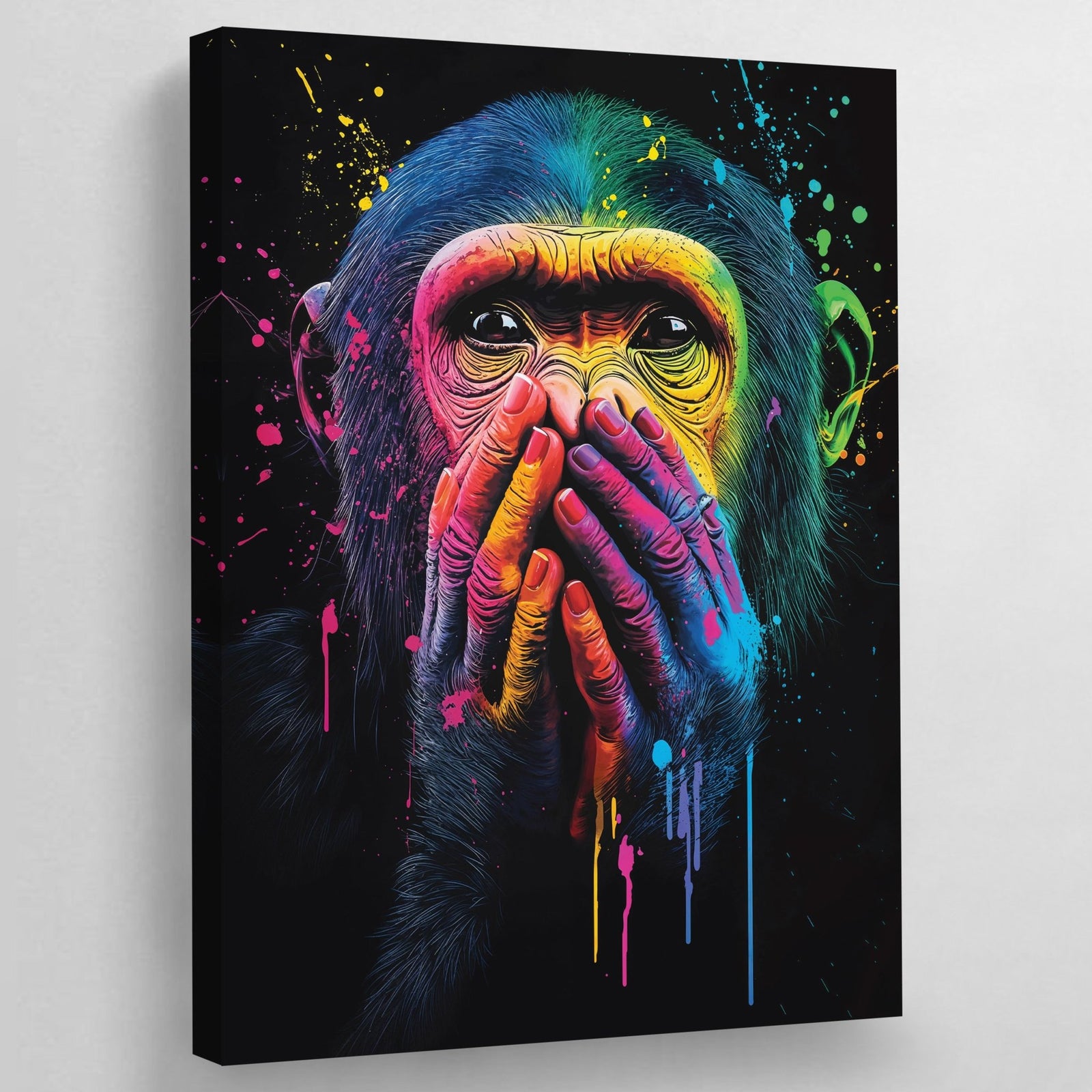 Tableau Singe Coloré Pop Art - The Art Avenue