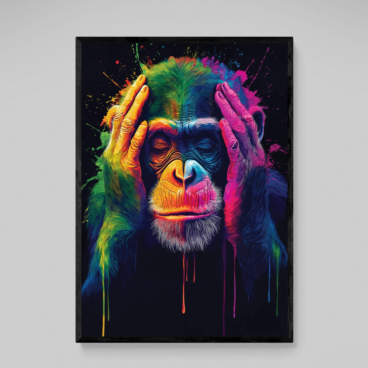 Tableau Singe Pop Art Coloré - The Art Avenue