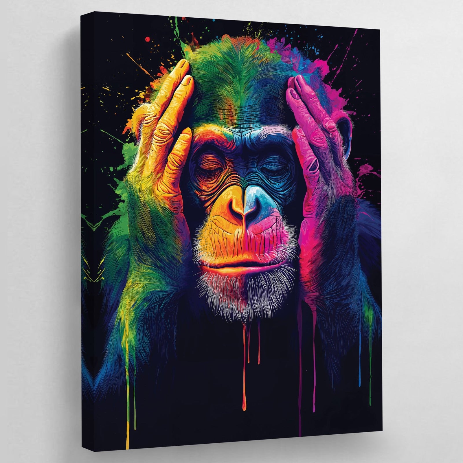 Tableau Singe Pop Art Coloré - The Art Avenue