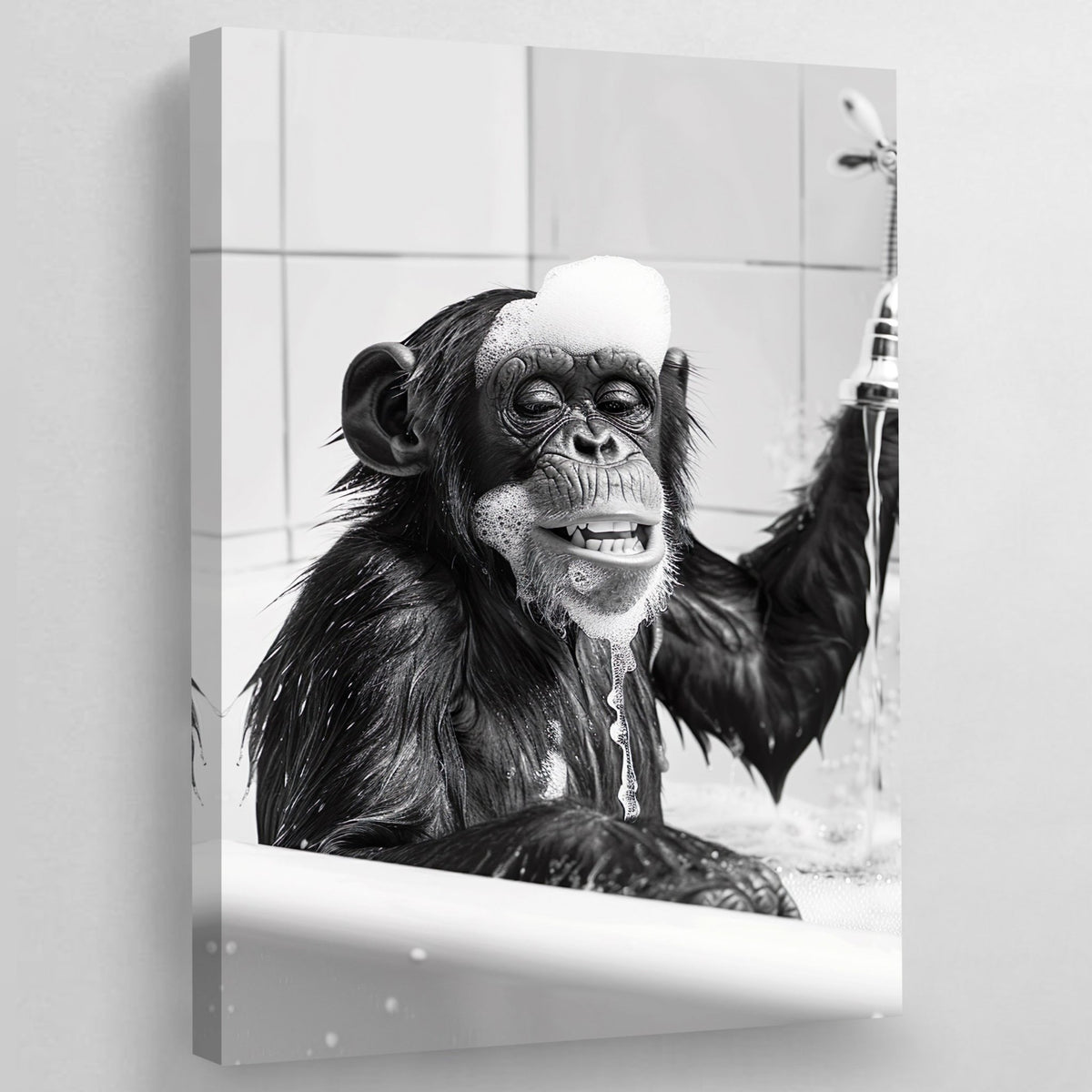 Tableau Singe Salle De Bain - The Art Avenue