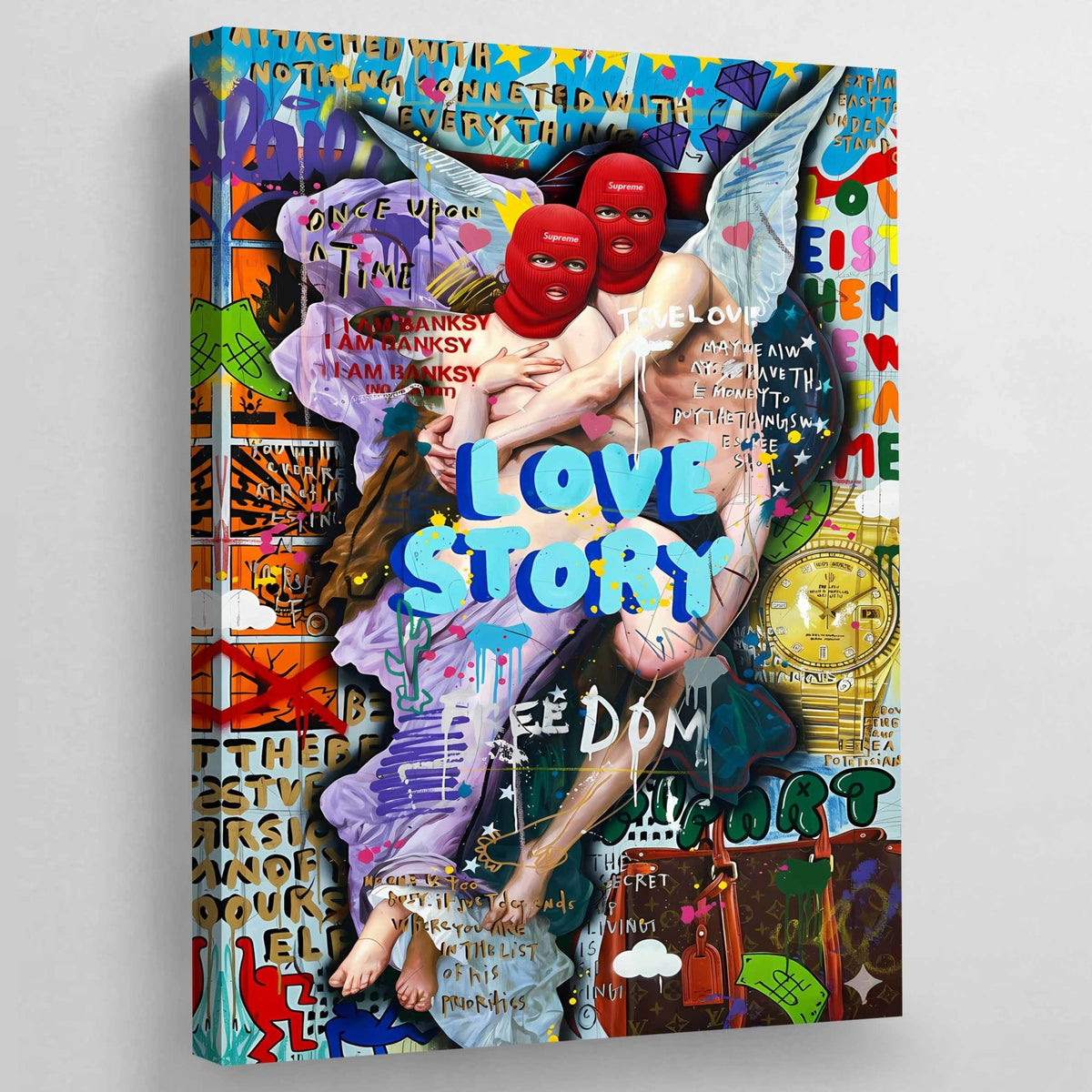 Tableau Street Art Anges - The Art Avenue