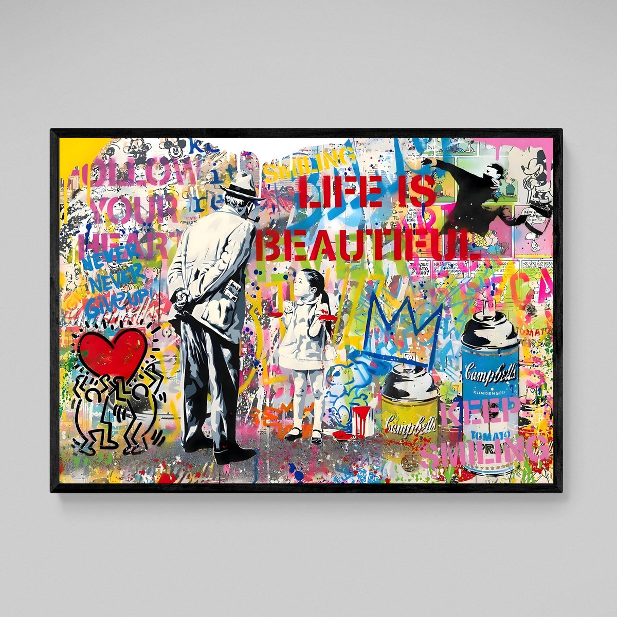 Tableau Street Art Bansky Haring - The Art Avenue