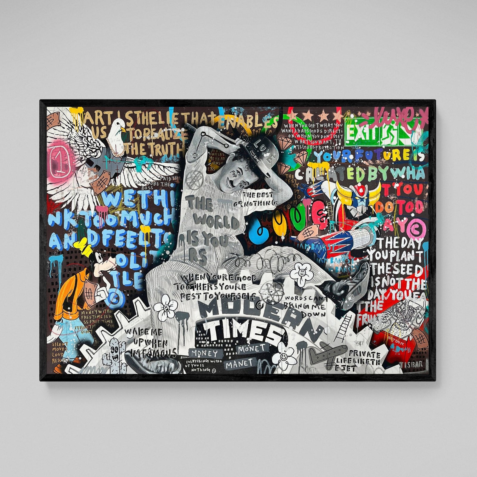 Tableau Street Art Chaplin - The Art Avenue