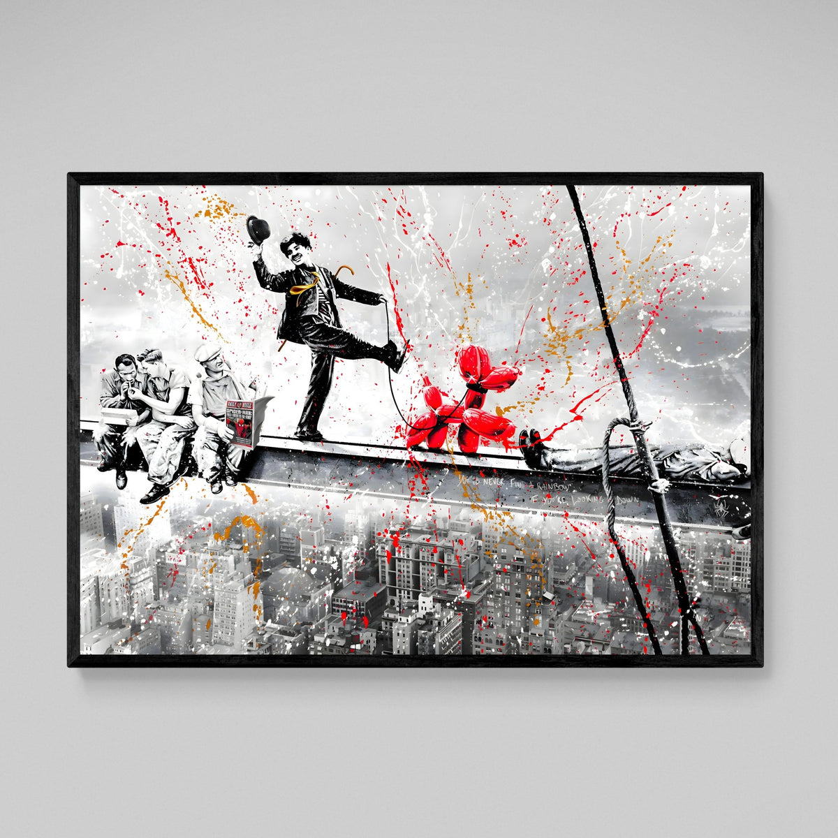 Tableau Street Art Chaplin Koons - The Art Avenue