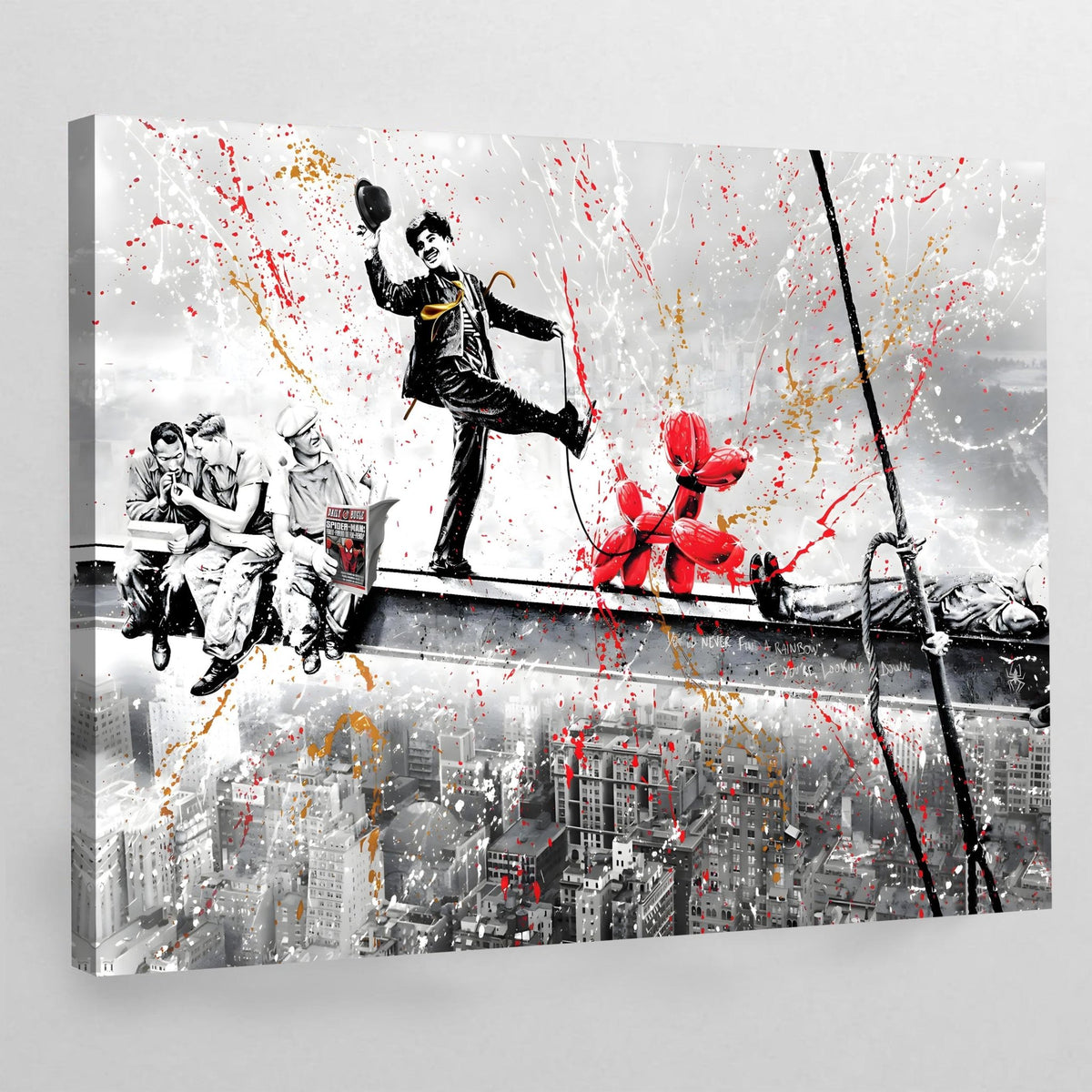 Tableau Street Art Chaplin Koons - The Art Avenue