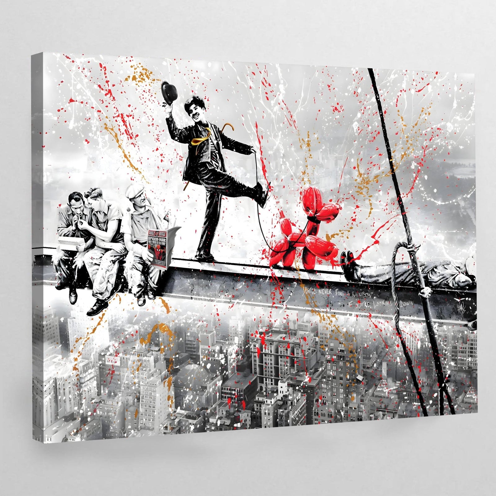 Tableau Street Art Chaplin Koons - The Art Avenue