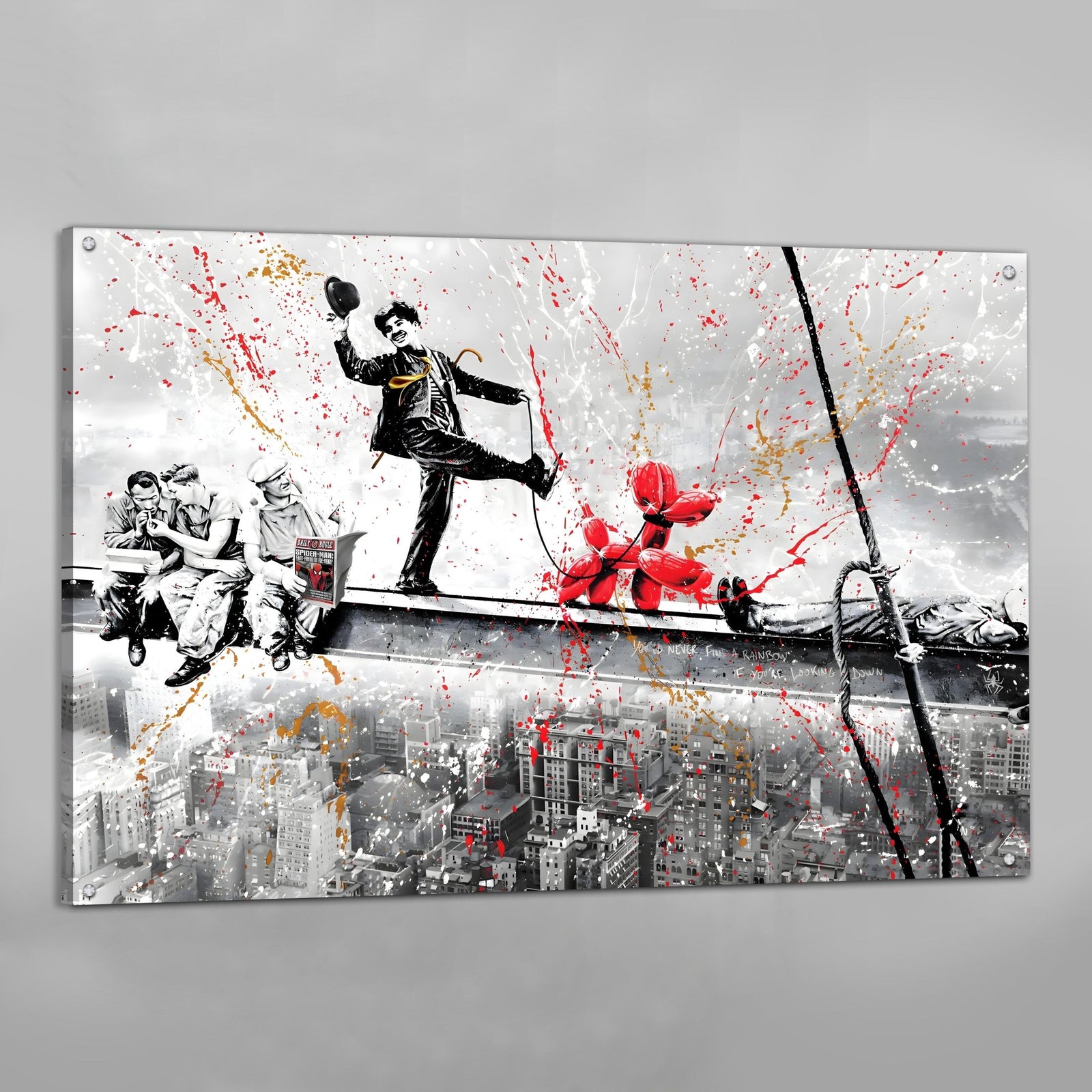 Tableau Street Art Chaplin Koons - The Art Avenue