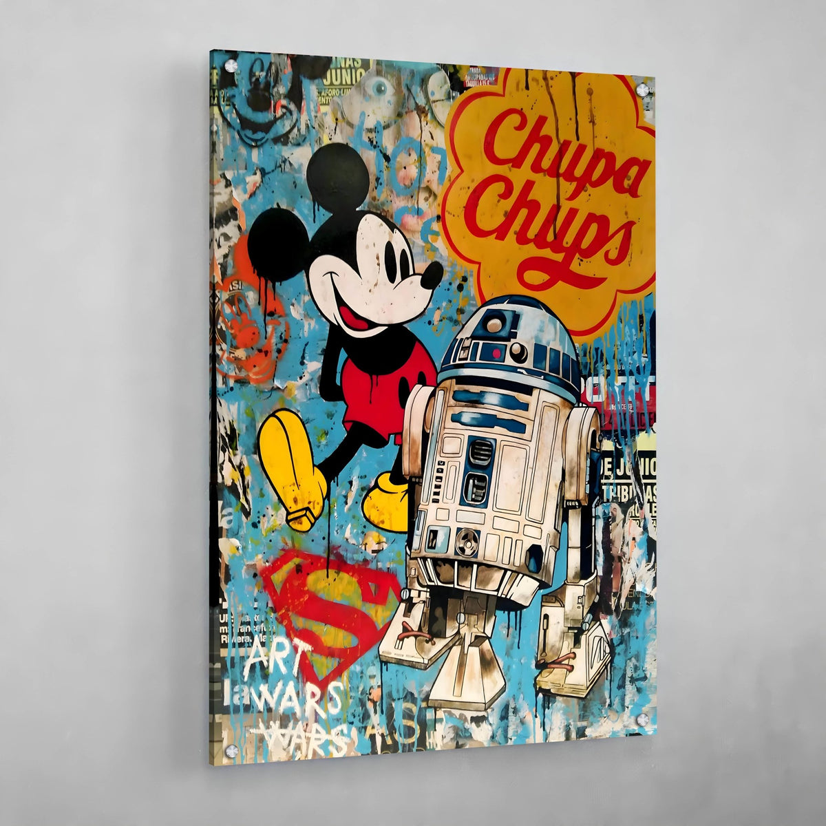 Tableau Street Art Mickey Star Wars - The Art Avenue