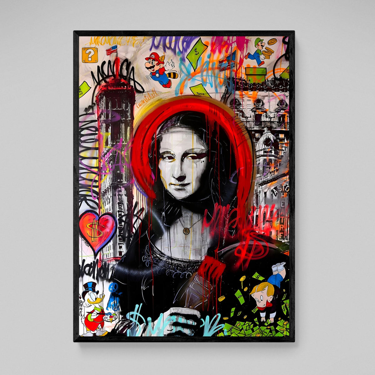Tableau Street Art Mona Lisa - The Art Avenue