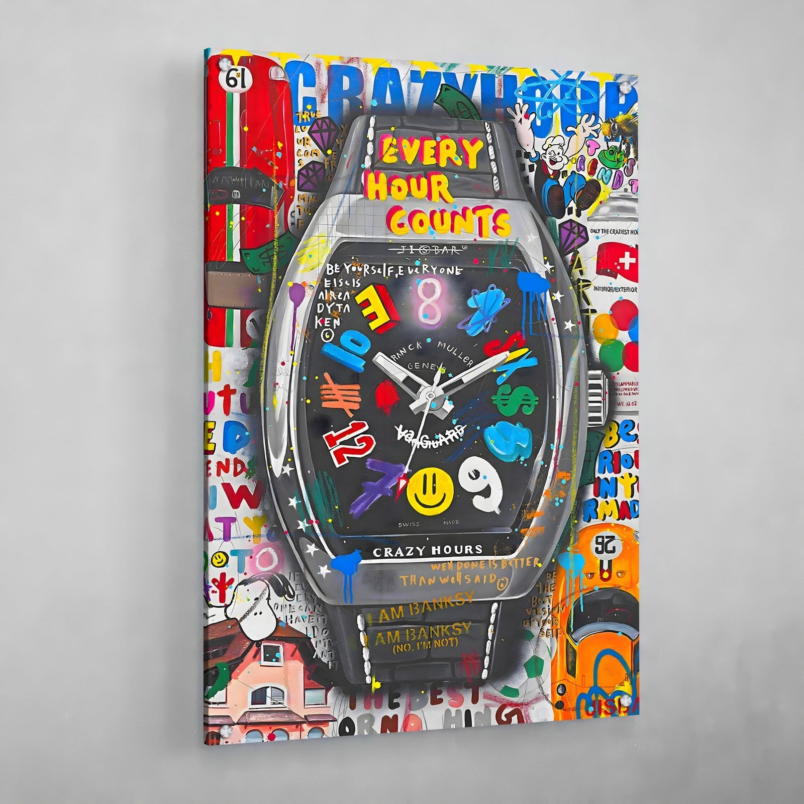 Tableau Street Art Montre De Luxe - The Art Avenue