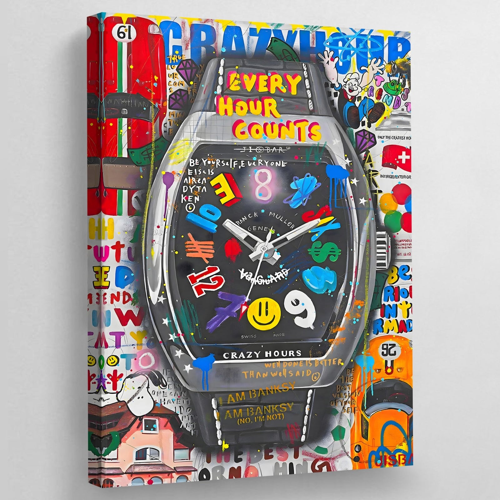 Tableau Street Art Montre De Luxe - The Art Avenue