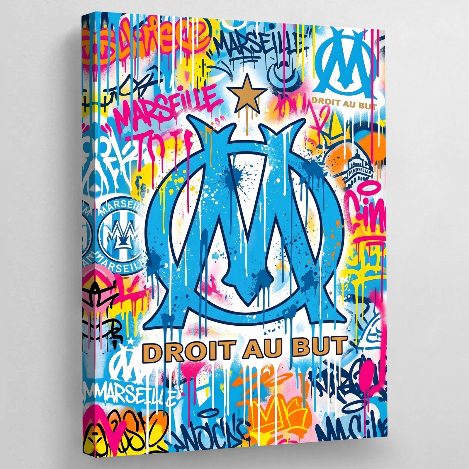 Tableau Street Art Olympique de Marseille - The Art Avenue