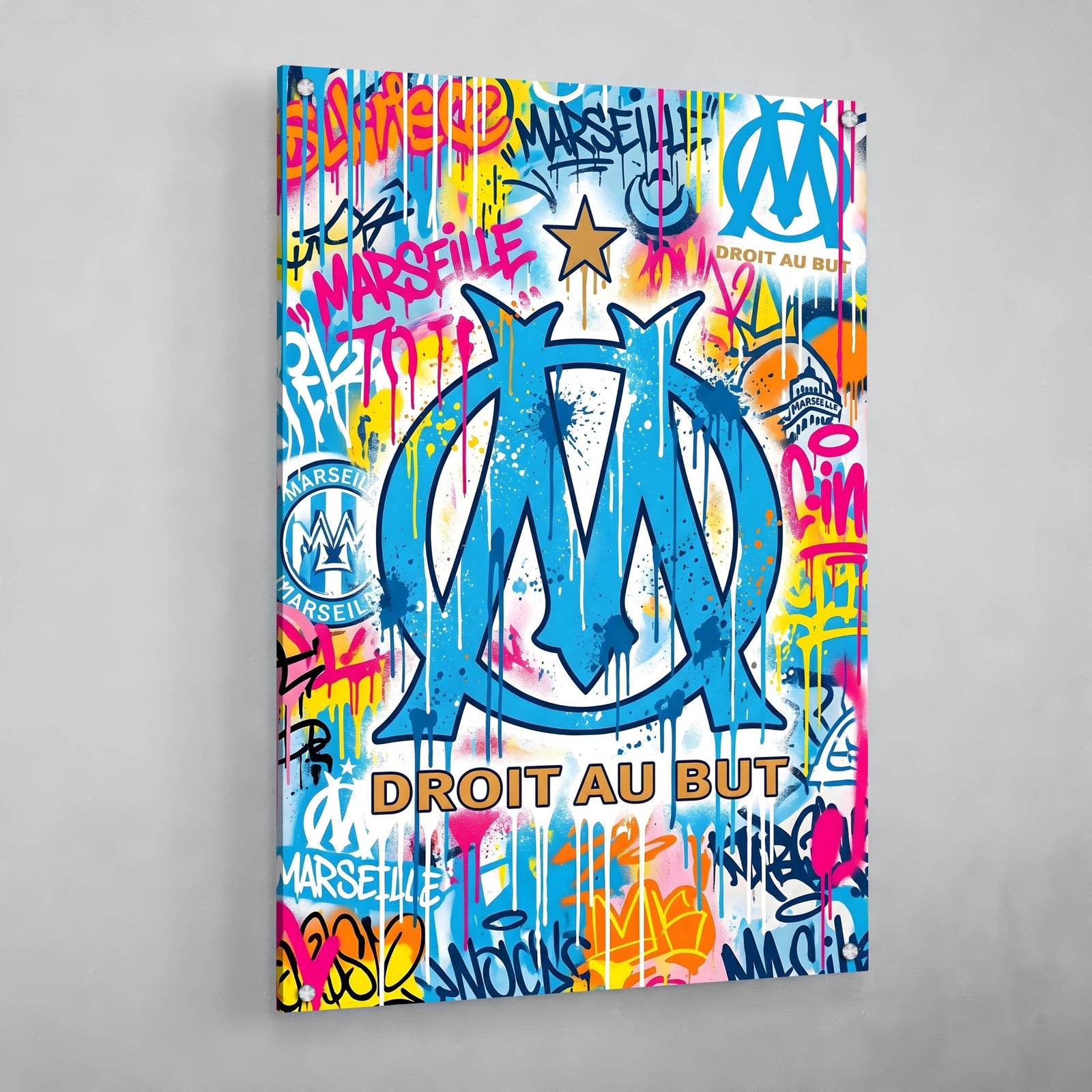 Tableau Street Art Olympique de Marseille - The Art Avenue