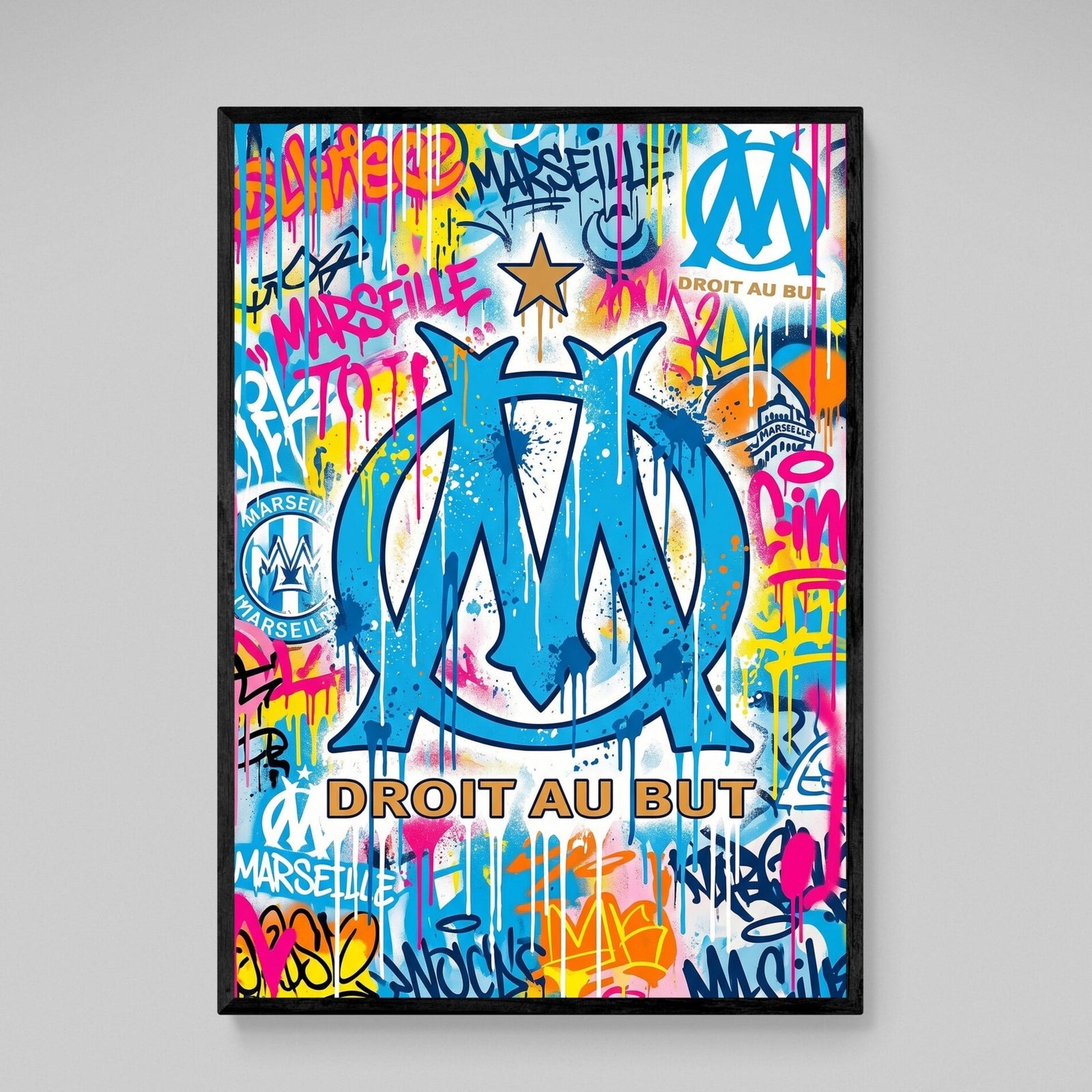Tableau Street Art Olympique de Marseille - The Art Avenue