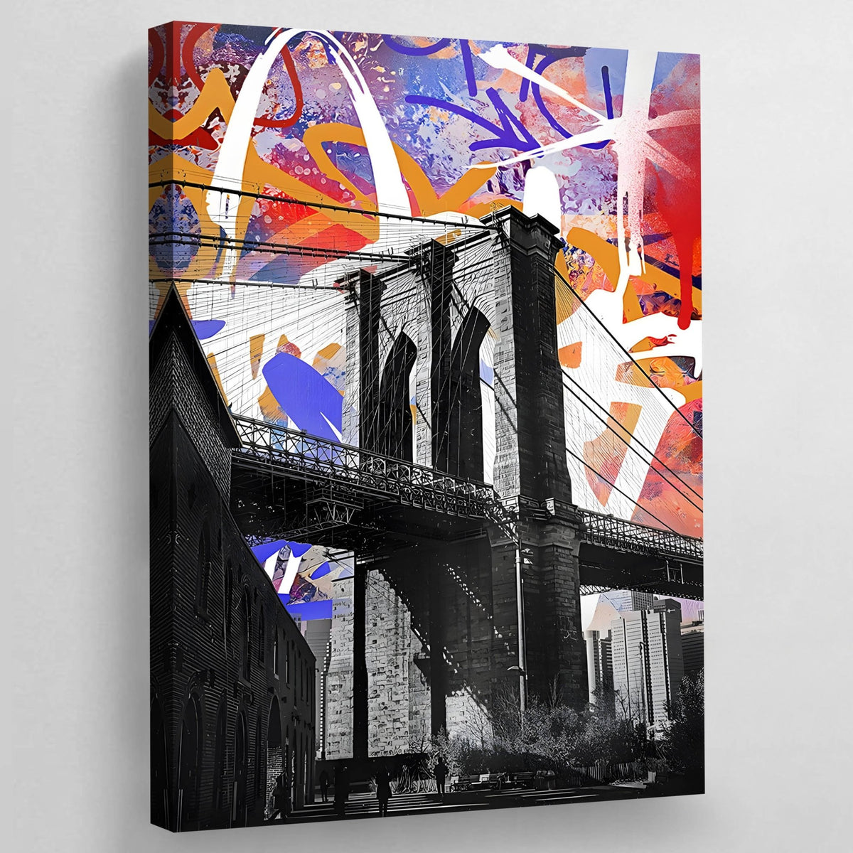 Tableau Street Art Pont De Brooklyn - The Art Avenue