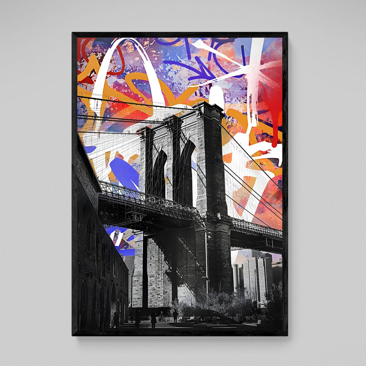 Tableau Street Art Pont De Brooklyn - The Art Avenue