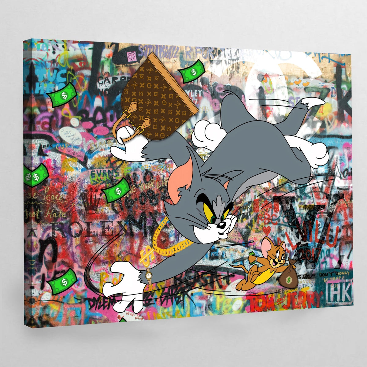 Tableau Street Art Tom et Jerry - The Art Avenue