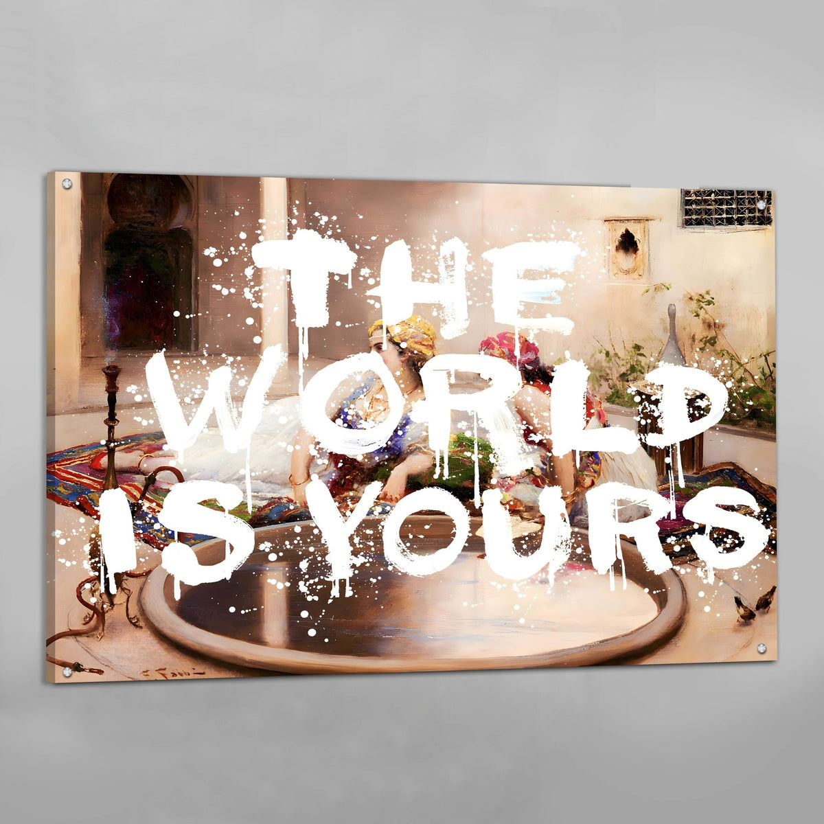 Tableau The World Is Yours Moderne - The Art Avenue